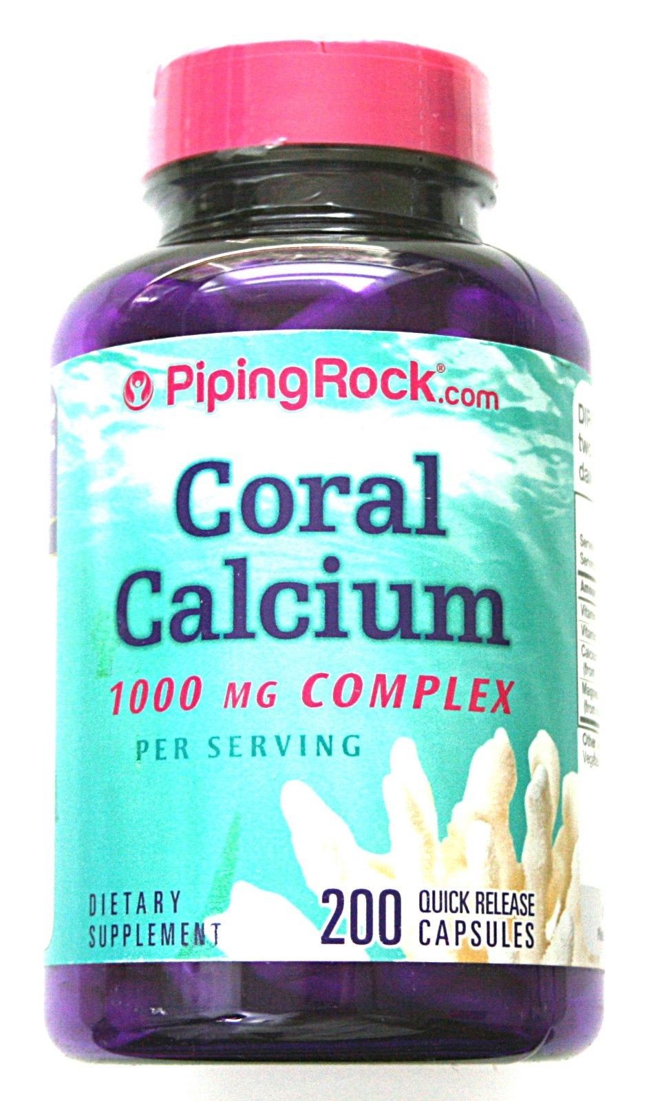 1000mg Ultra Coral Calcium Complex 200 Capsules Magnesium Vitamin C D3 ...