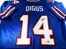 Stefon Diggs / Autographed Buffalo Bills Blue Custom Football Jersey / Coa - $149.50