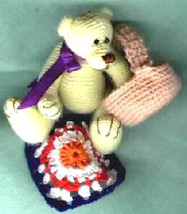 SIMON Mini Thread Crochet Bear Pattern by Edith Molina - Amigurumi PDF D... - $6.99