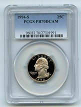 1994 S 25C Washington Quarter TOP GRADED TOP REGISTRY Proof PCGS PR70DCA... - $49.99