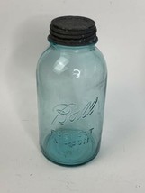 Vintage Ball Perfect Mason Fruit Canning Jar Blue Half Gallon #6 with Zinc Lid - $19.99