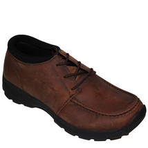 Lands End Men's Size 11.5, All Weather Leather Low Chukka Boots, Rich Mahogany - $39.99
