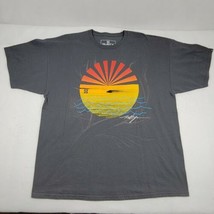 RUSTY T-SHIRT Gray Sunset waves Beach Water New no tags Men&#39;s XXL - $9.97