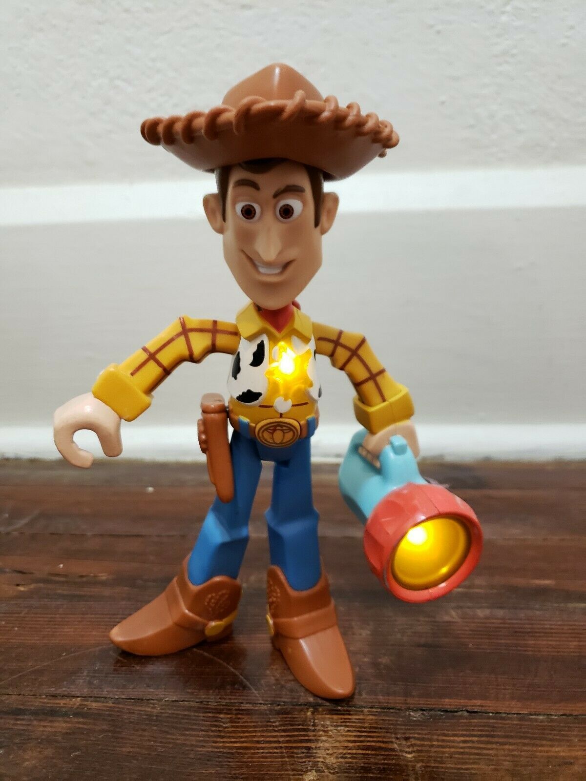 Disney Toy Story Talk & Glow Woody 8" Action Figure Lights Up with