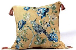 1 Count Croscill Fleur 16 X 16 Taupe Fashion Pillow 100% Polyester - $35.99