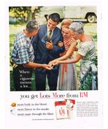 Vintage 1962 Magazine Ad For L &amp; M Cigarettes More Flavor And Gilbey&#39;s V... - $5.63