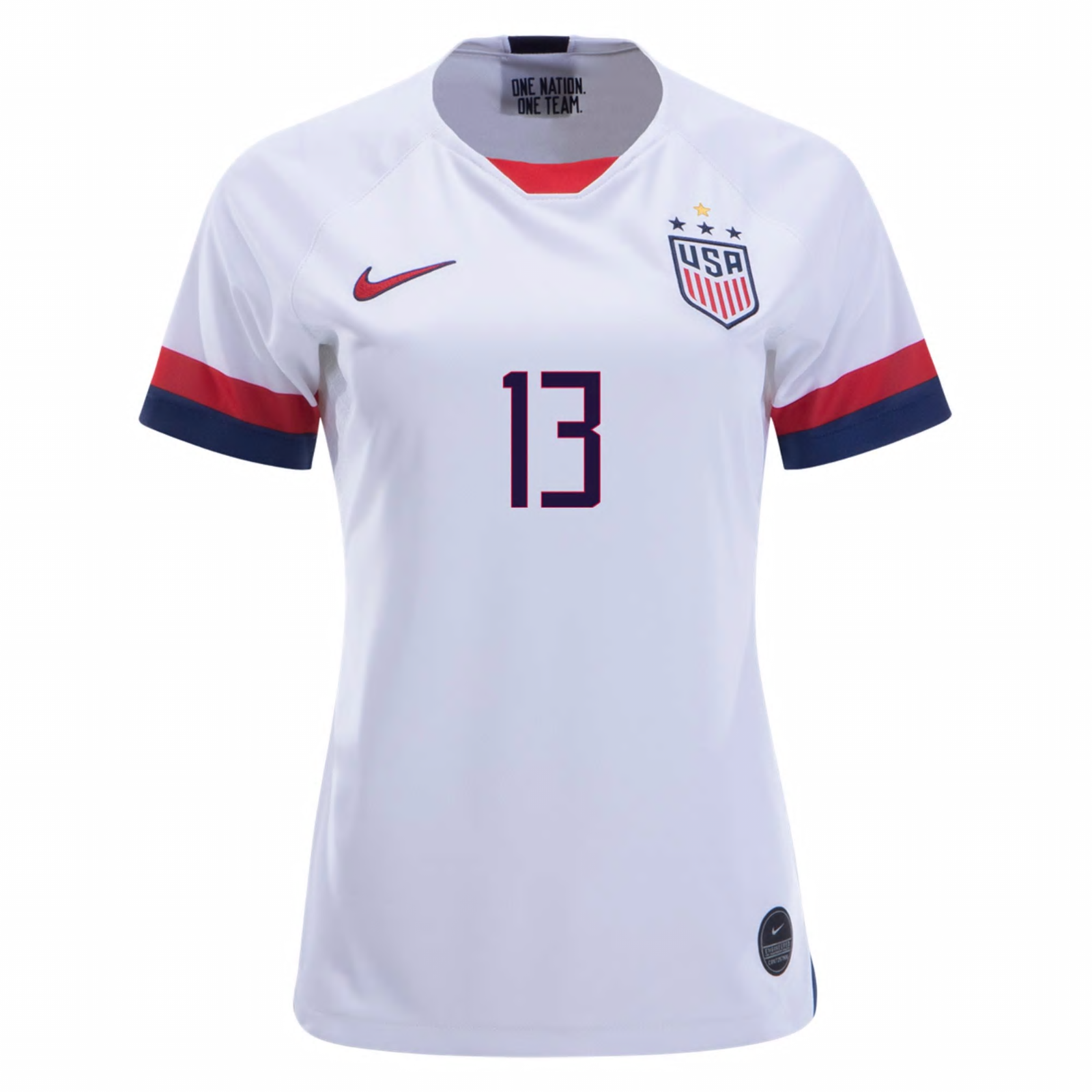 NIKE ALEX MORGAN #13 USA 2019 WORLD CUP 4 STAR WOMEN'S WHITE WOMENS ...