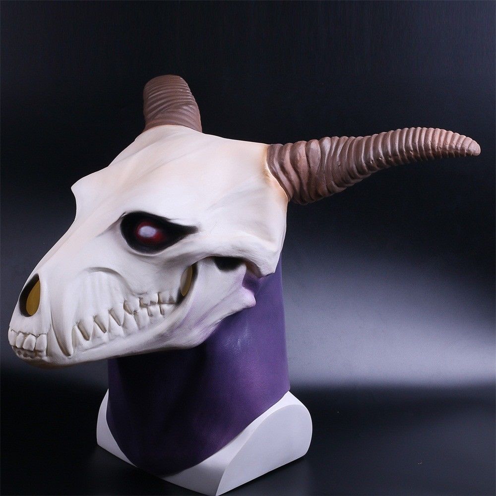 Anime The Ancient Magus' Bride Elias Ainsworth Cosplay Mask Latex Full Head Prop 