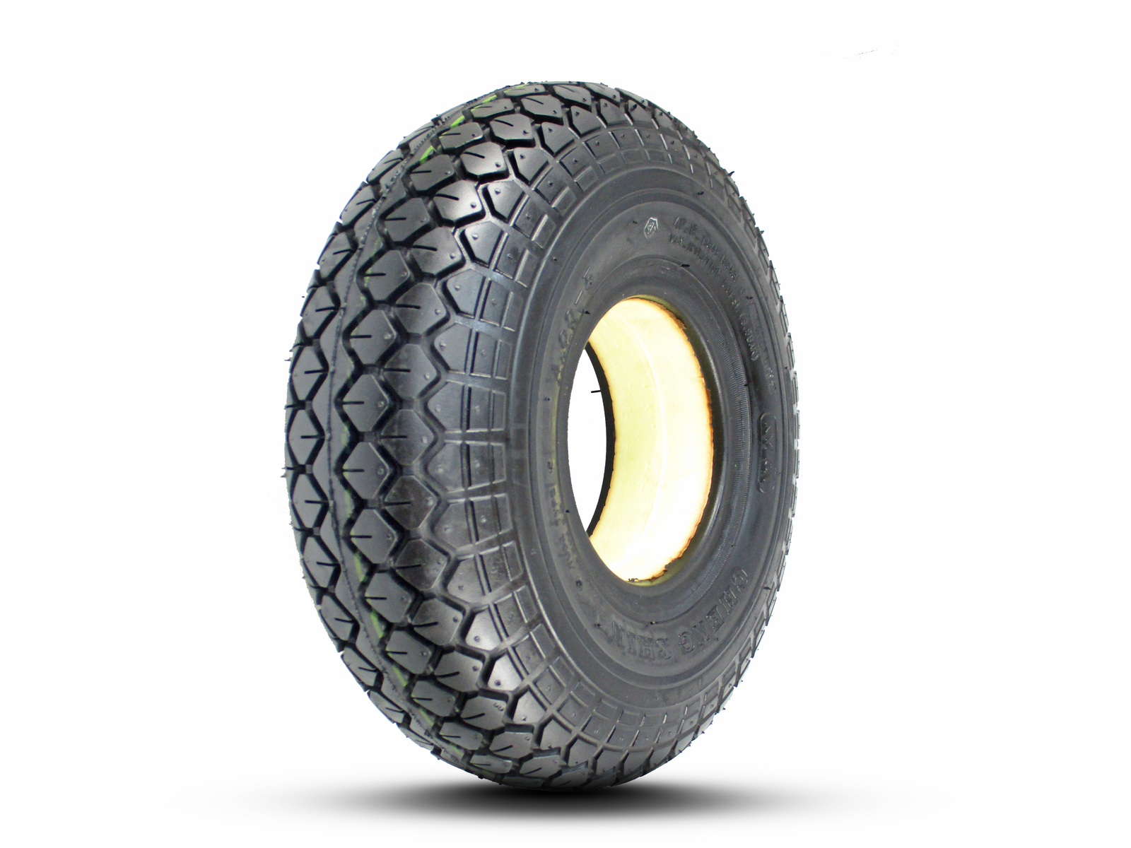 MSP X1) Solid Black Foamfilled Tires 4.005 330X100 13"X4" Mobility