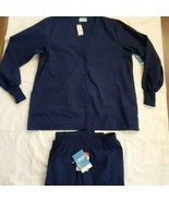 Crest Scrubs Uniform set Solid Dark Blue XL Womans - $22.27