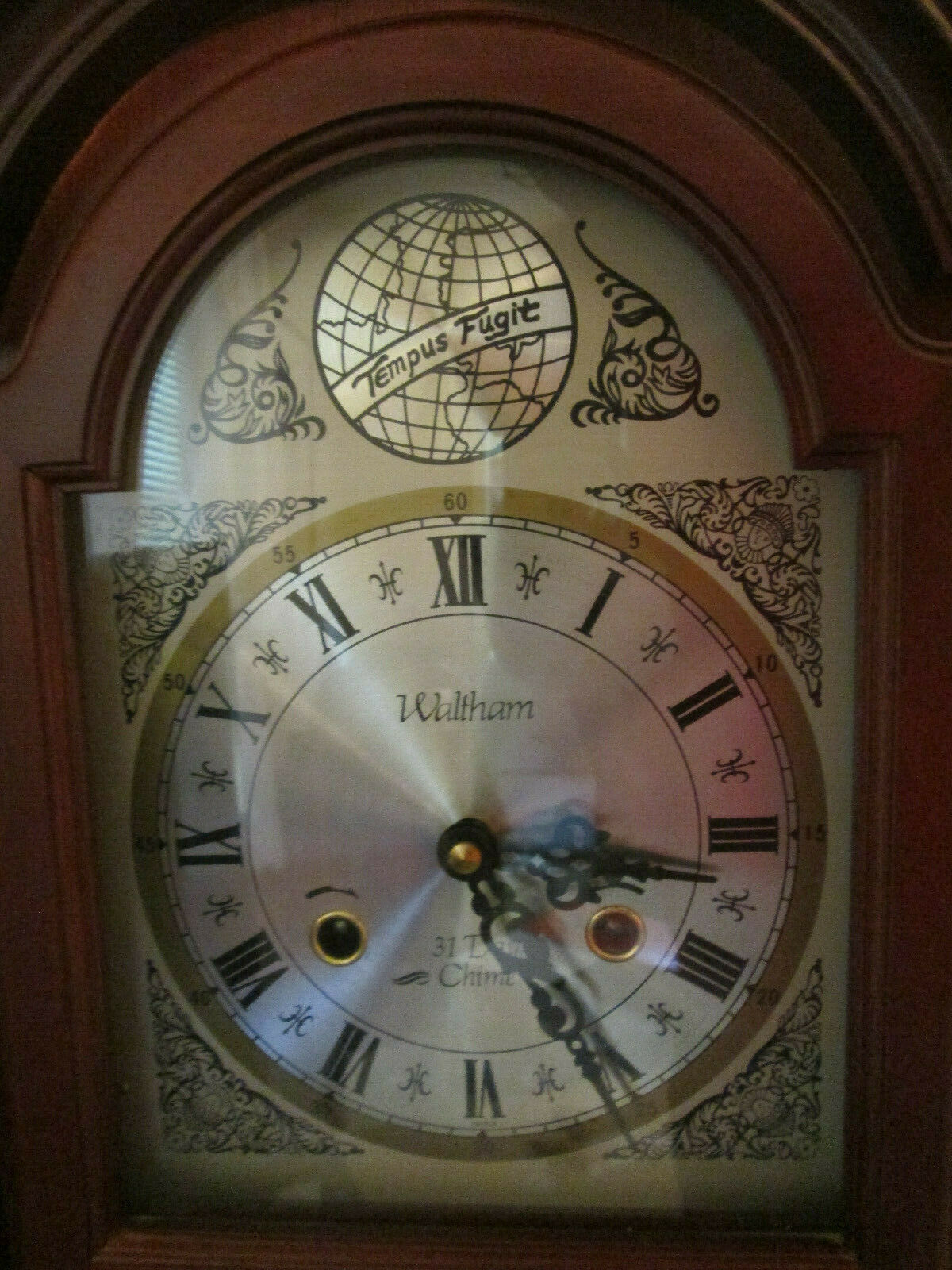 Beautiful Waltham Tempus Fugit 31 Day Chiming Wall Clock With Key