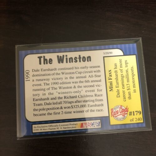 1991 Maxx Race Cards Collection Dale Earnhardt The Winston 1990 #179