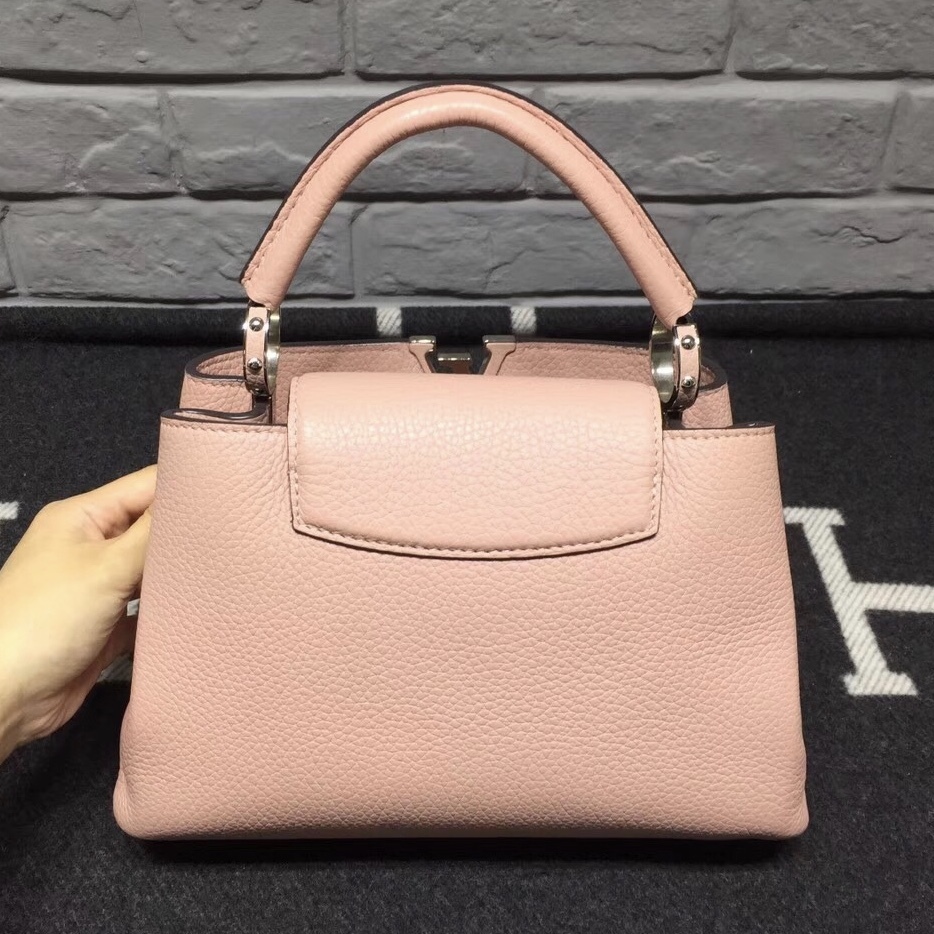 100% Authentic Louis Vuitton CAPUCINES BB Bag Rose Petal Pink Magnolia- Backpacks & Bookbags