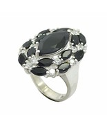 Generally 925 Solid Sterling Silver Gorgeous Genuine Black Ring, Black O... - $29.69