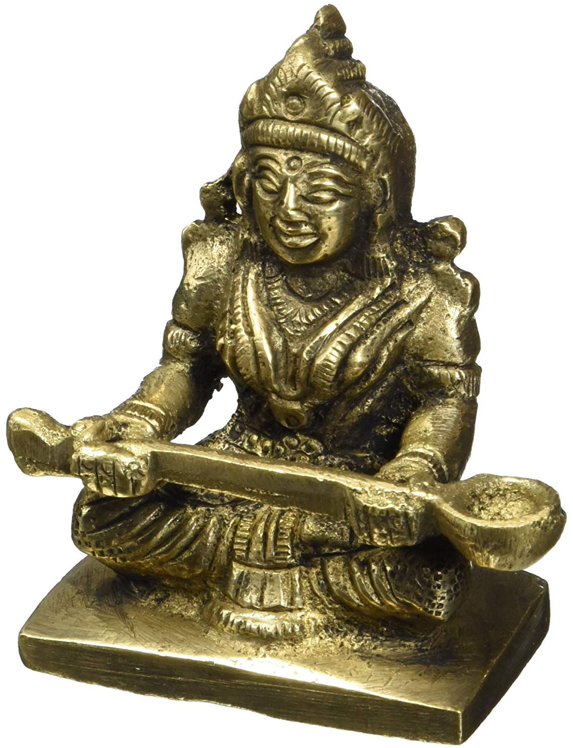 Annapurna Devi Idol In Brass Hindu Religion God Sculpture Statues