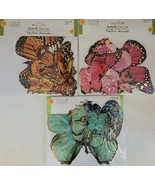 Butterfly Die Cuts Foil Paperboard 32-33/Pk, Select Browns, Pinks or Tur... - $3.99