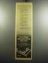 1975 Philips GA 209 Turntable Ad - Everything's automated but the dust cover - $14.99