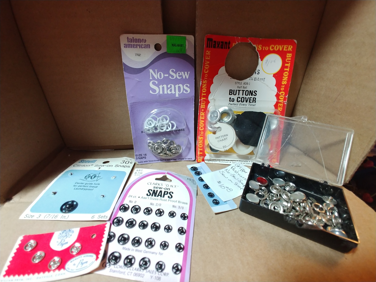 Bulk Lot of Gripper Snaps & covers NoSew Snaps Sewon Snaps Snaps