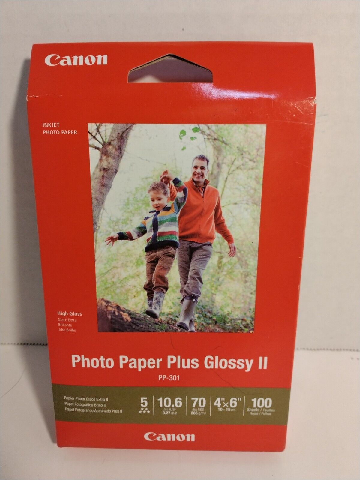 Primary image for Canon Inkjet Photo Paper Plus Glossy II 2 4x6 100 Sheets Sealed