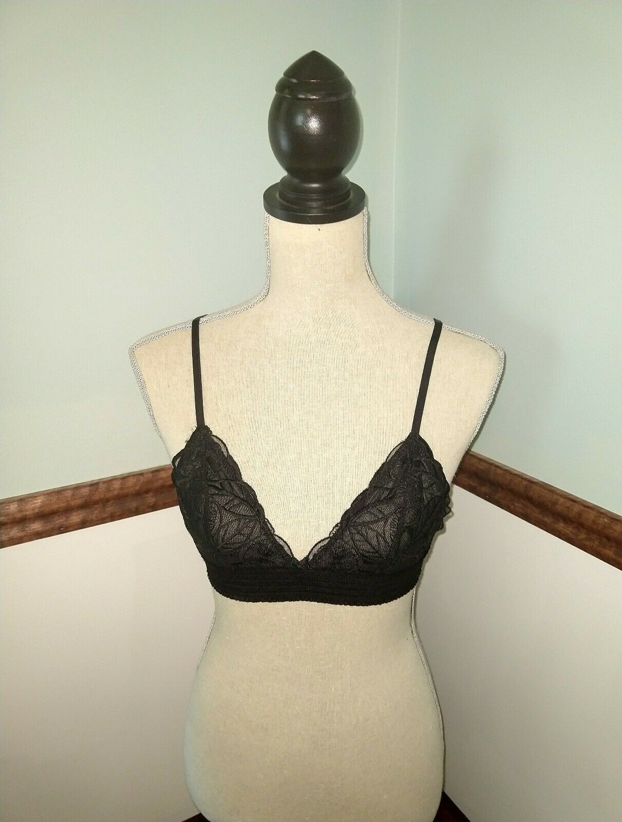 aerie embroidered triangle bralette