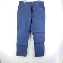Wrangler 31 Jeans Men's Sz 38/34 Relaxed Boot Darkwash - $32.06