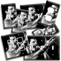 B&amp;W FREDDIE MERCURY QUEEN LEAD SINGER LIGHT SWITCH OUTLET WALL PLATE ROO... - $5.99+