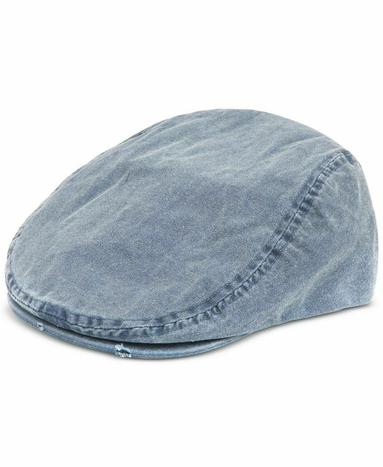 Levi's Men's Distressed Pigment-Dyed Canvas Flat-Top Ivy Hat - Hats