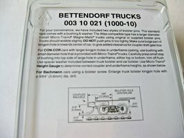Micro-Trains Stock #00310021 (1000-10) Bettendorf Trucks with Short Couplers (N) image 3