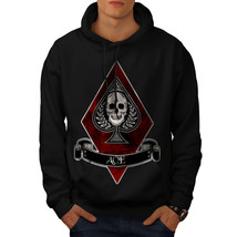 Diamond Ace Skull Casino Sweatshirt Hoody Game Skull Men Hoodie - $20.99