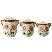Sunflower Set of 3 Canister Set-By Lorren Home Trends - $74.20