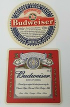 Vintage Set of 2 Anheuser Busch Employee Budweiser Cardboard Coasters - $12.30