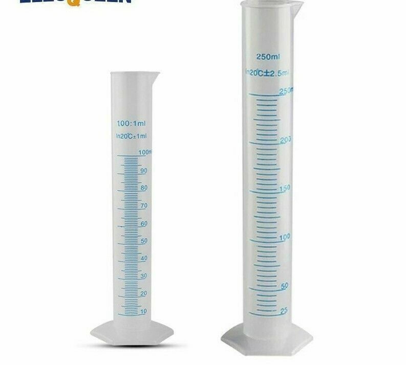 100ml /250ml Graduated Measuring Cylinder Hard Plastic Measuring Cylinder Bottle