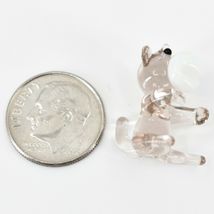 Handmade Chimpanzee Monkey Tiny Miniature Micro Mini Lampworking Glass Figurine image 5