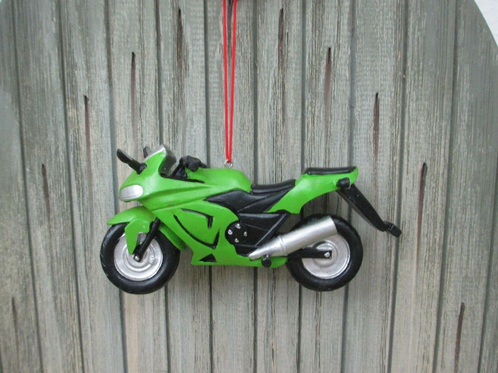 GREEN NINJA MOTORCYCLE Ornament Ornaments