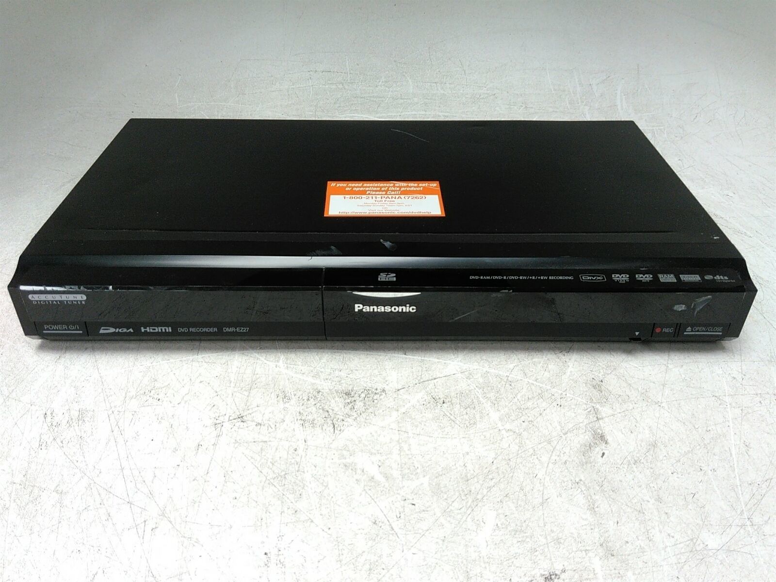 Panasonic DMR-EZ27 DVD Recorder Limited Testing AS-IS for Parts - $62.37