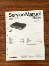 Quaser / Panasonic CD8990 CD-8990 Cd Player Service Manual *Original* - $15.70