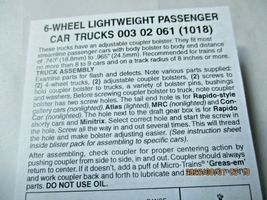 Micro-Trains Stock # 00302061 (1018) 6-Wheel Lightweight Passenger Car Trucks (N image 3