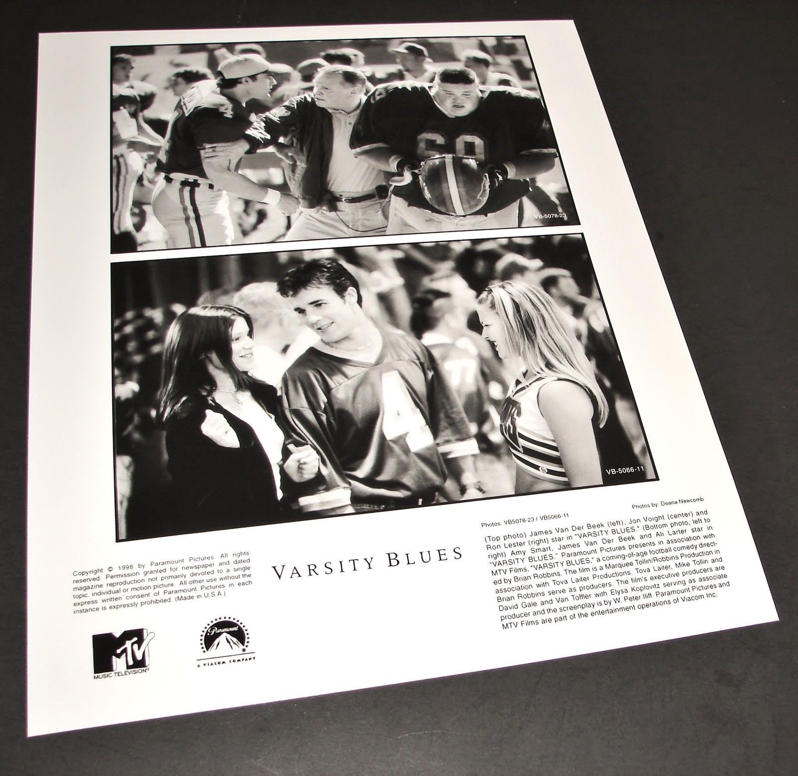 1998 Movie Varsity Blues Press Photo Amy Smart Ali Larter James Van Der