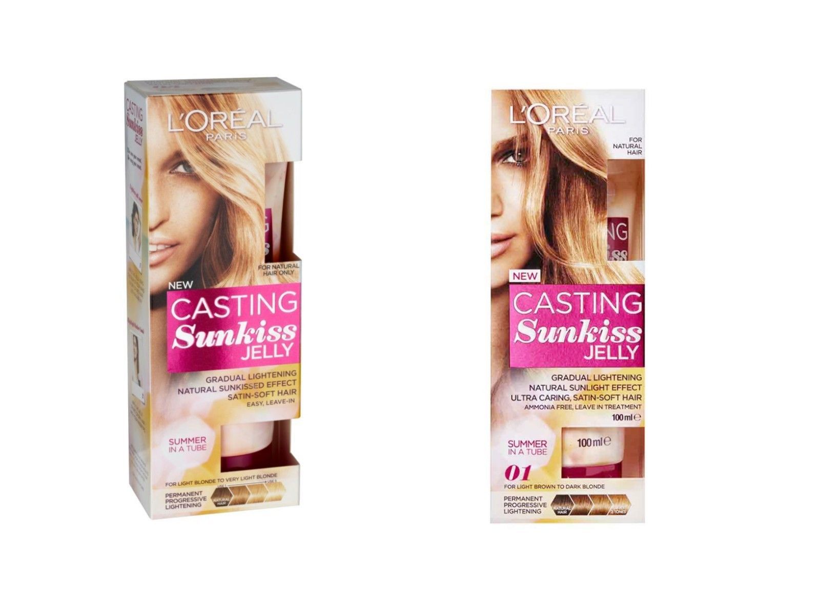 Genuine L'Oreal Paris Sunkiss Jelly Hair Permanent Gradual Lightening Color Gel Hair Color