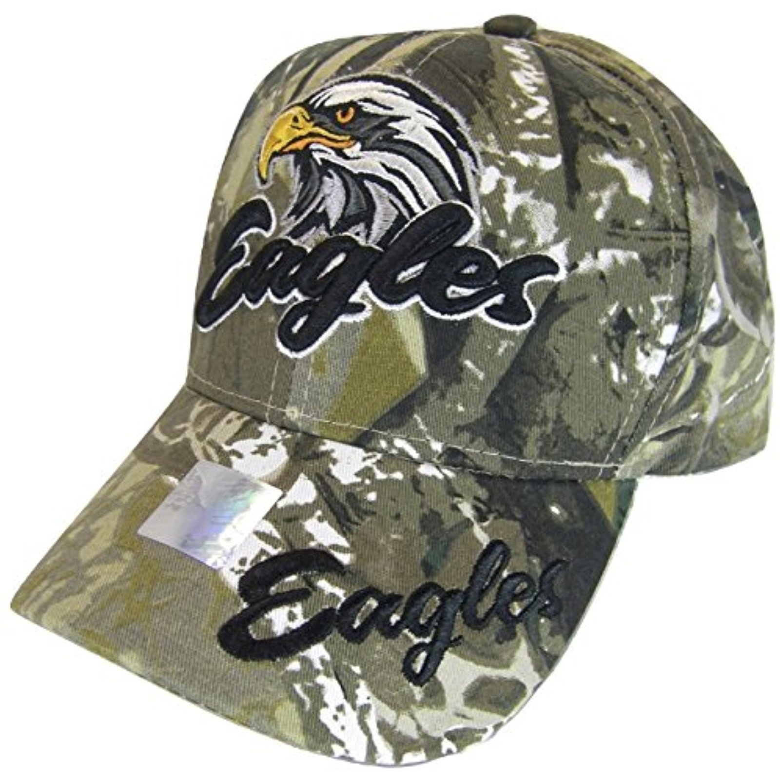 Men's Eagles Adjustable Baseball Cap (Hunting Camo Cotton)