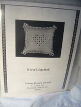 From Nan's Hand Heart Sachet Cross Stitch Pillow Pattern image 1