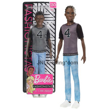 Year 2018 Barbie Fashionistas Doll Set #130 - Slim African American KEN ... - $29.99