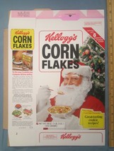 1979 Mt Cereal Box Kellogg's Corn Flakes Santa Christmas Recipes [Y155C15m] - $168.00
