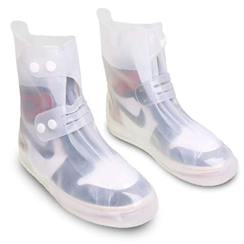 VXAR Galoshes Overshoes Rain Shoe Cover White XL Shoe Covers