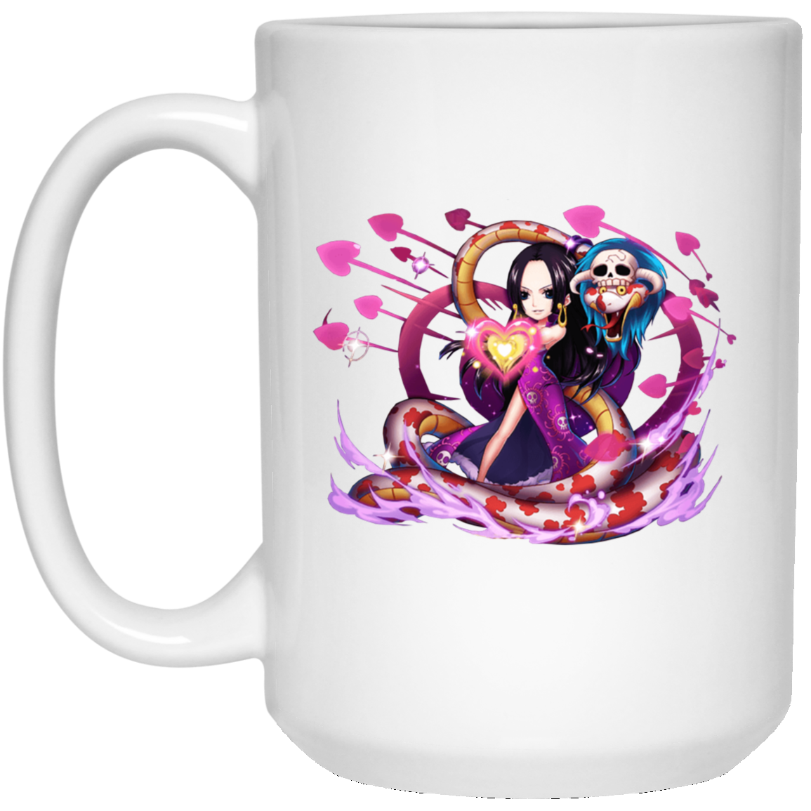 Boa Hancock Manga - Anime One Piece 15 oz. White Mug Water Milk Coffee