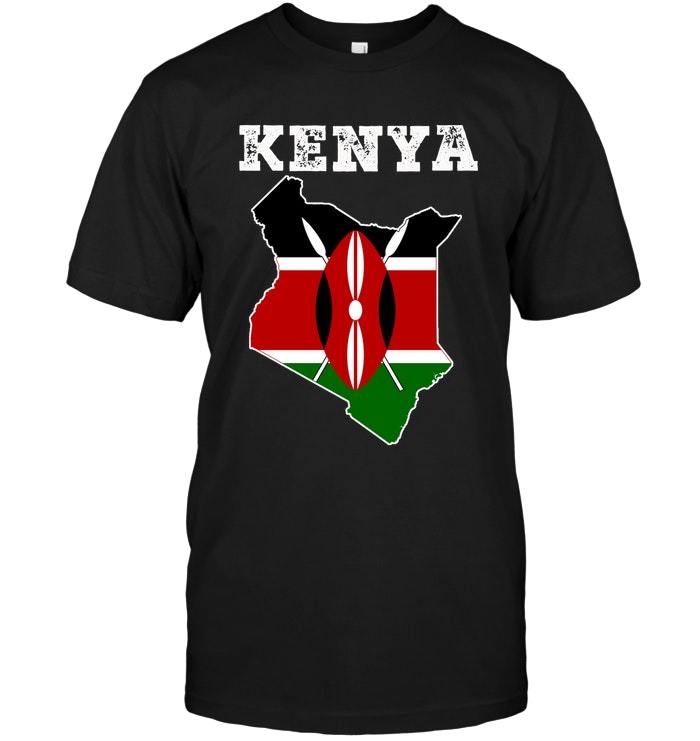 Kenya Shirt Funny Kenyan Flag Gifts Tee Shirt TShirts, Tank Tops