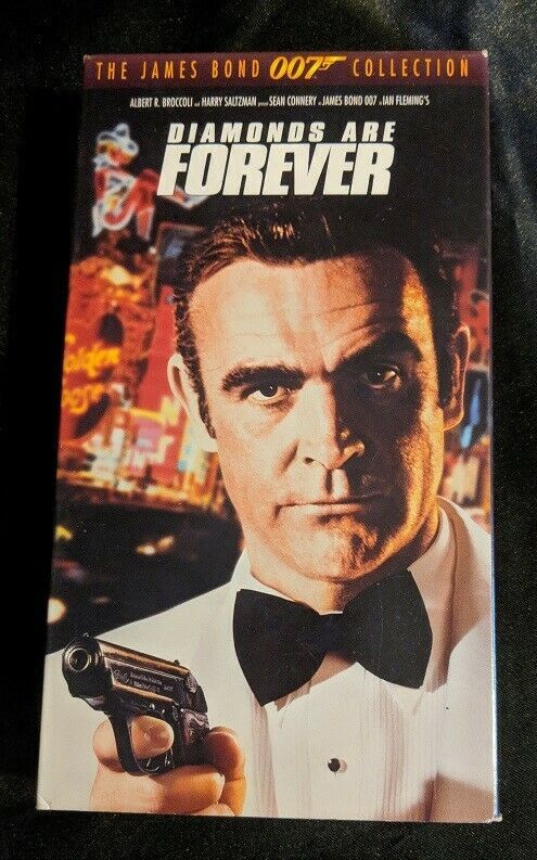 007 James Bond Diamonds Are Forever VHS Tape Movie Sean Connery - VHS Tapes