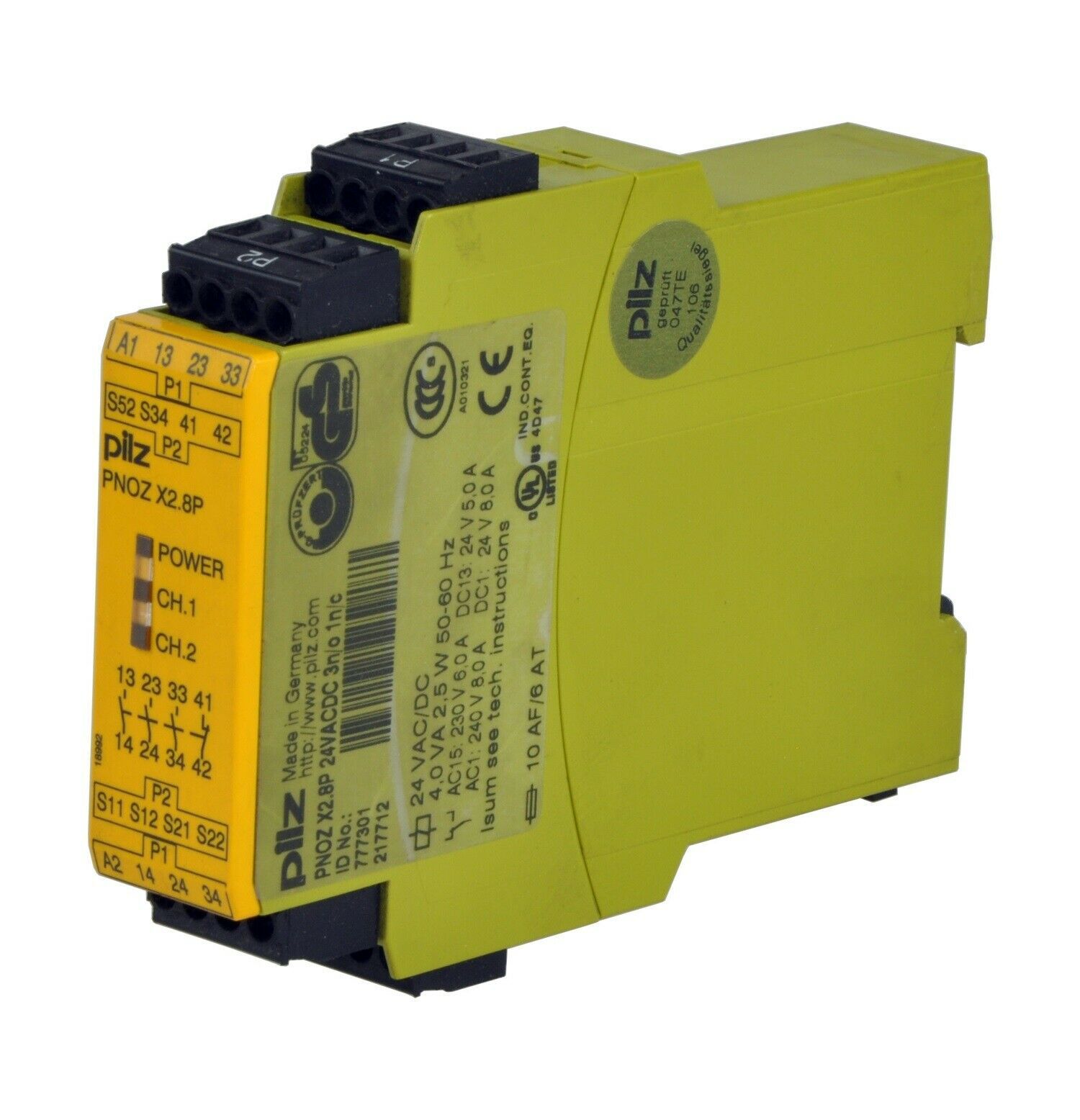 PILZ PNOZ X2.8P 24VACDC 3n / o 1n / c / # 5 2211 - General Purpose Relays