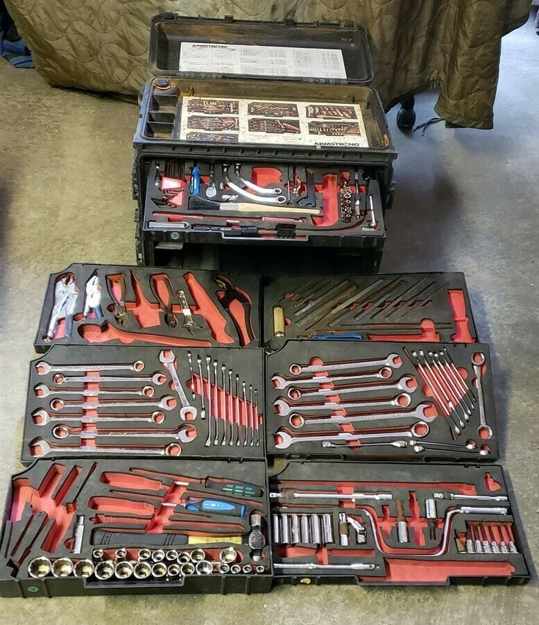 ARMSTRONG GMTK GENERAL MOBILE MECHANICS TOOL KIT WITH PELICAN CASE 0450 USMC 6 Everything Else
