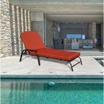 Swenson 82'' Long Reclining Single Chaise with Cushions image 11